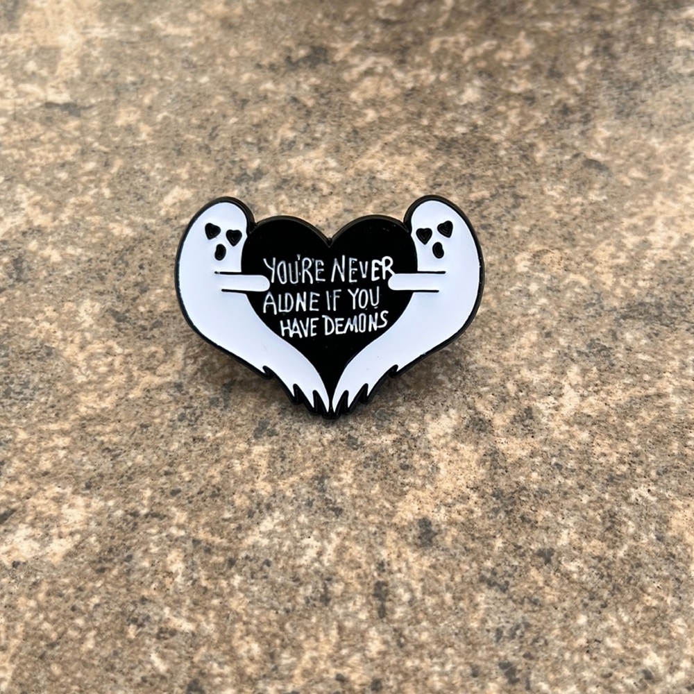 Funny Ghost Halloween brooch lapel‎ pin backpack pin